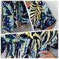 💕Last Day Sale 49%🌹Women's Fashion Leaf Print Plus Size Bodysuit with Elastic Waist
