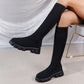 Women's Trendy Knit Knee-High Sock Boots