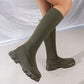 Women's Trendy Knit Knee-High Sock Boots