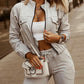 Casual Workout Solid 2-Piece Lounge Set