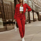 Casual Workout Solid 2-Piece Lounge Set