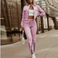 Casual Workout Solid 2-Piece Lounge Set