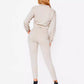 Casual Workout Solid 2-Piece Lounge Set